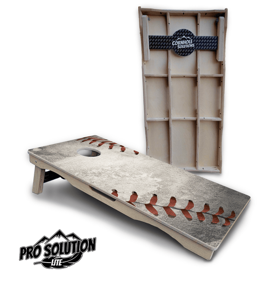 Worn Baseball Cornhole Boards - Pro Solution Lite Series