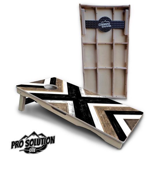 X Pattern Cornhole Boards - Pro Solution Lite Series
