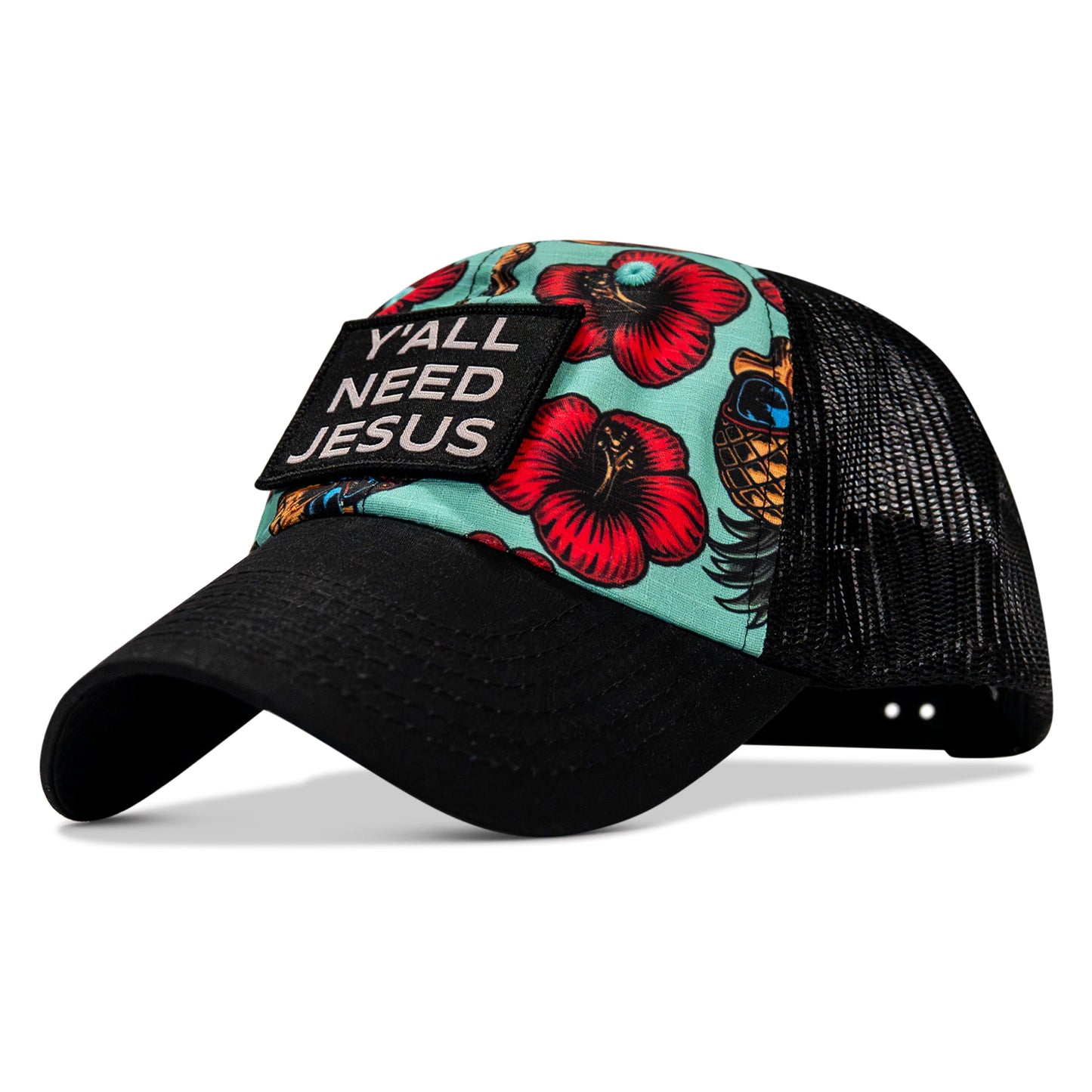 Y'all Need Jesus Patch Tactical Ripstop Mesh Snapback Hat