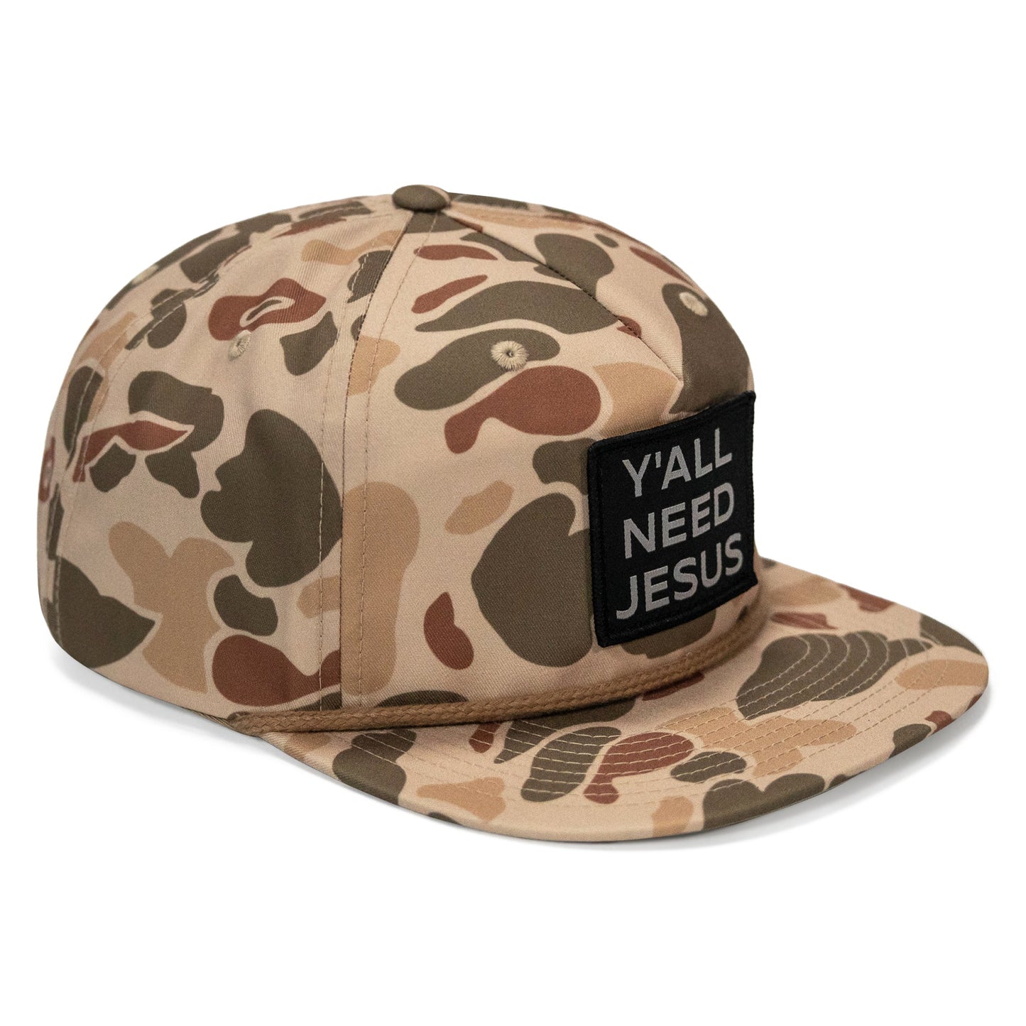 Y'all Need Jesus Patch Flatbill Hat