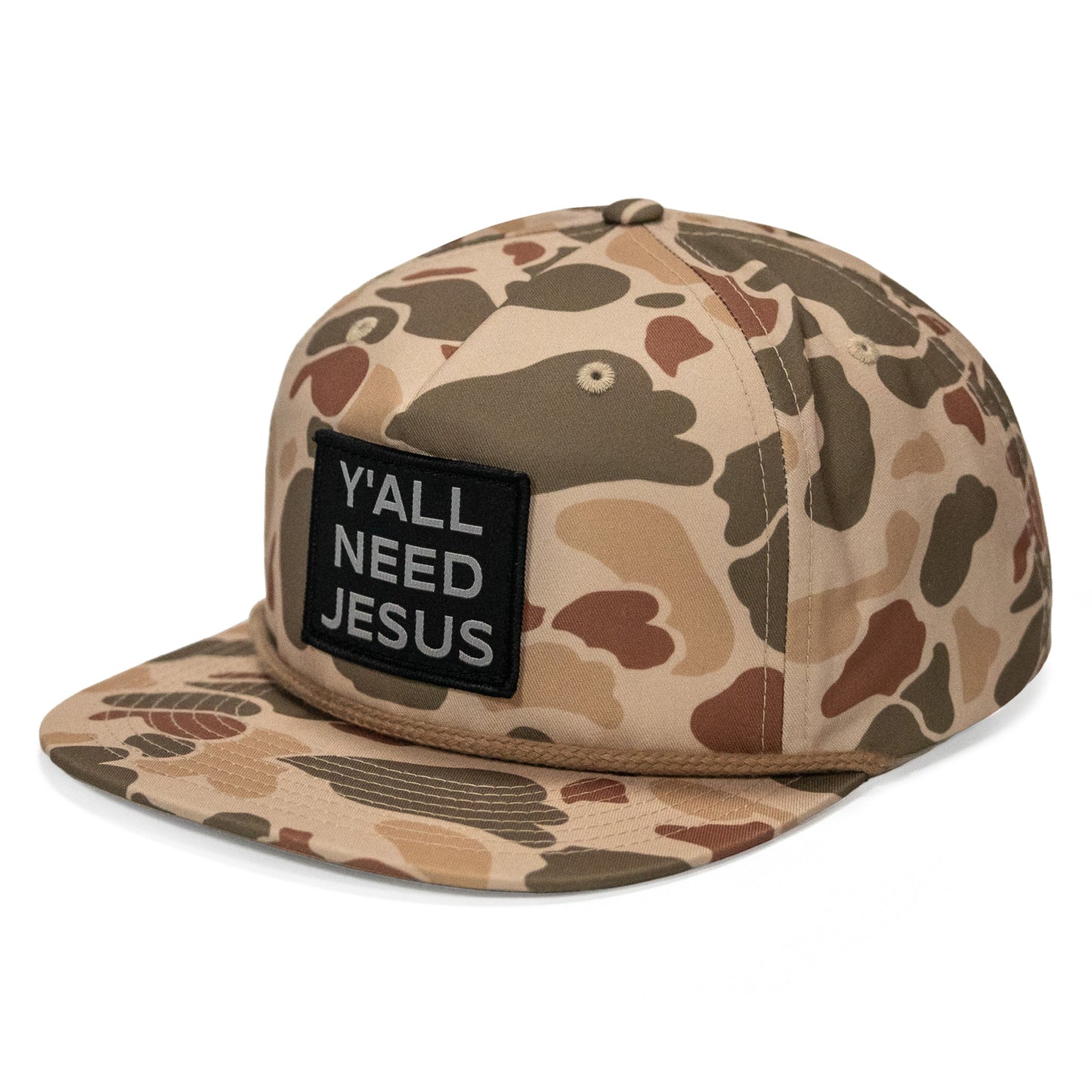 Y'all Need Jesus Patch Flatbill Hat