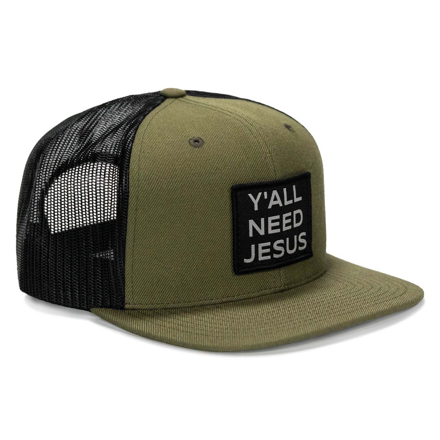 Y'all Need Jesus Patch Flatbill Hat