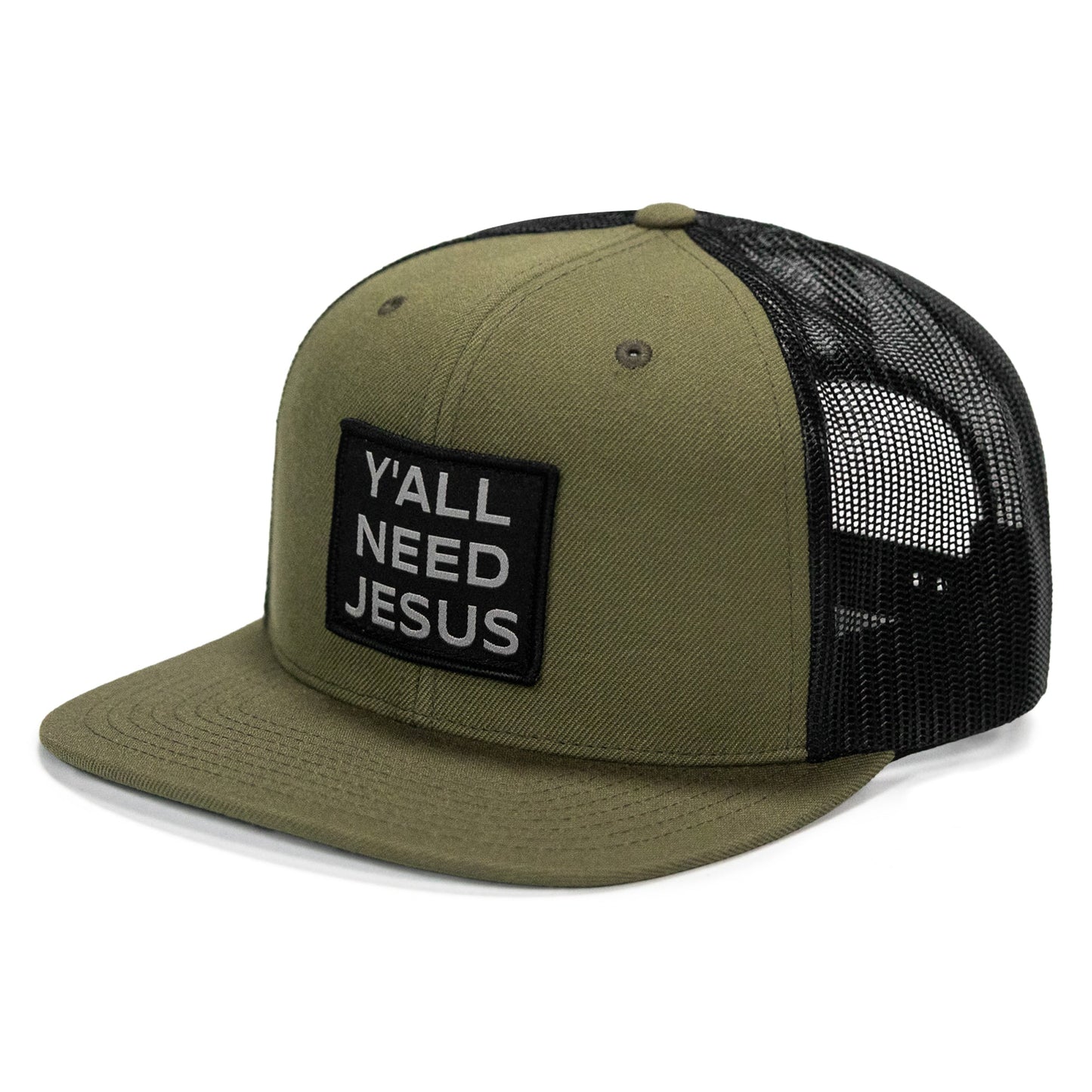 Y'all Need Jesus Patch Flatbill Hat