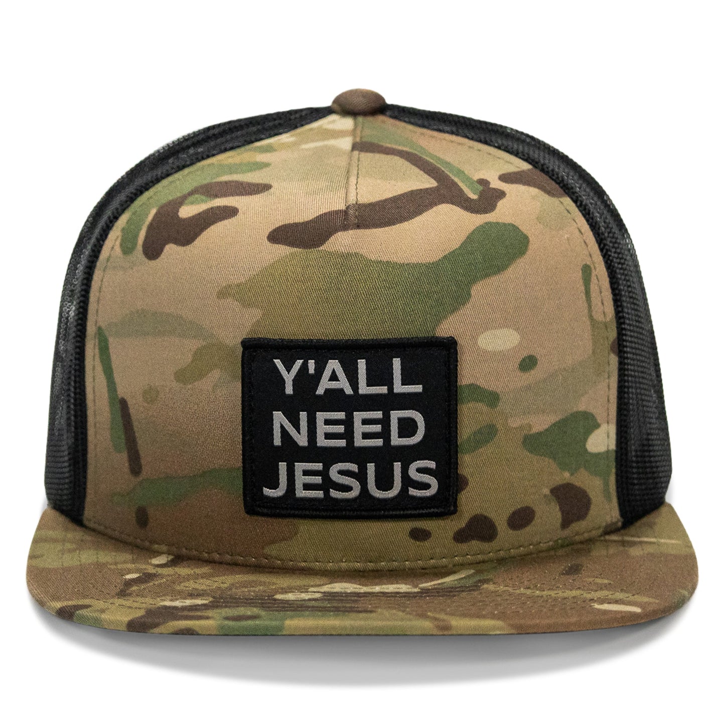 Y'all Need Jesus Patch Flatbill Hat