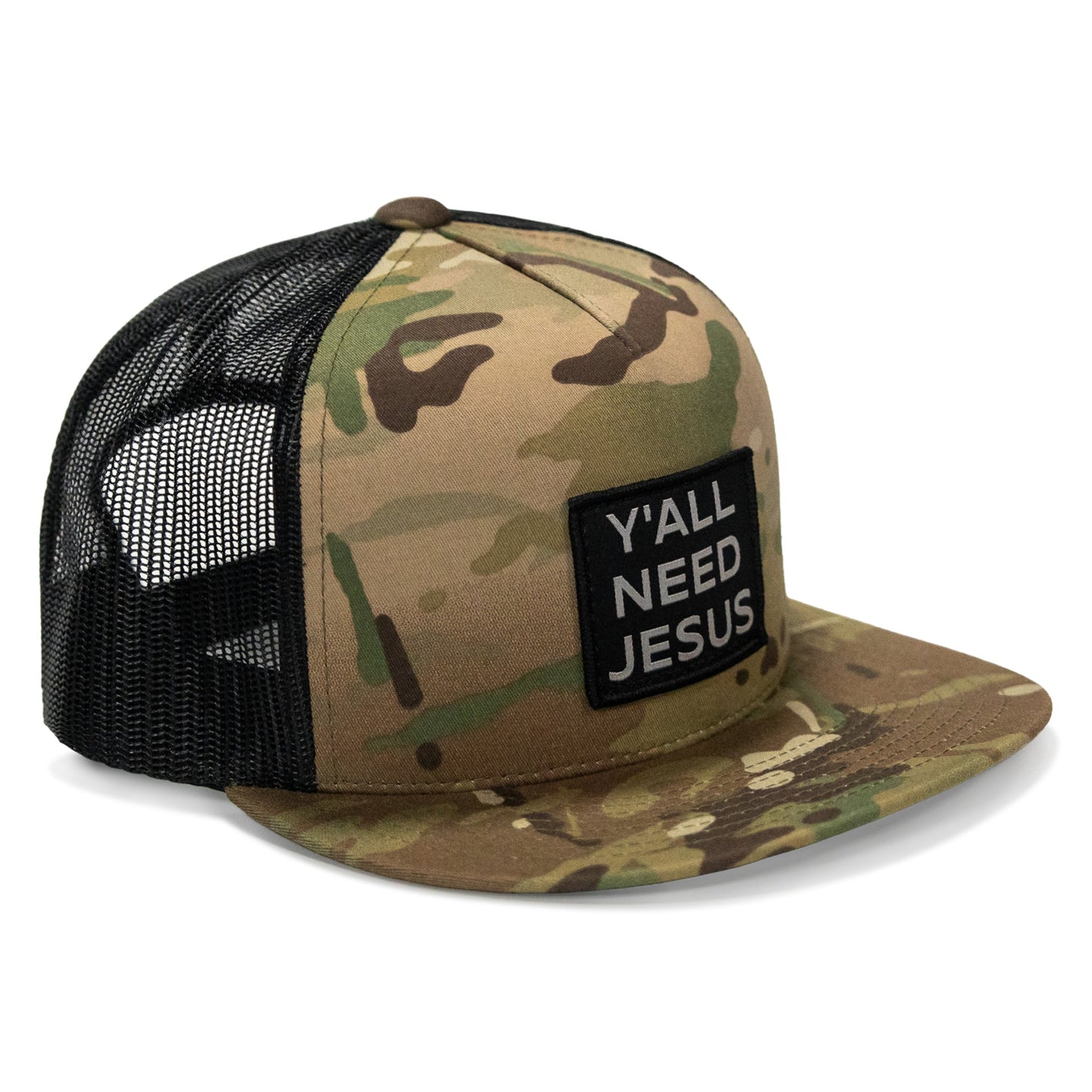 Y'all Need Jesus Patch Flatbill Hat