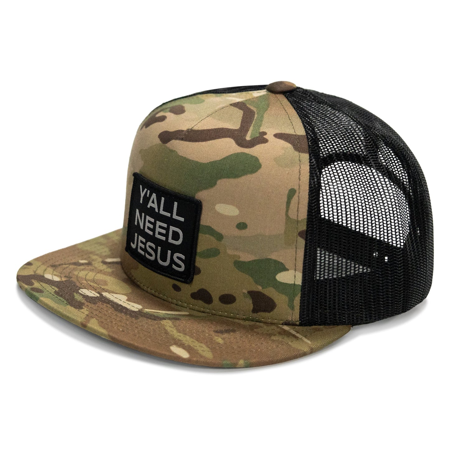 Y'all Need Jesus Patch Flatbill Hat