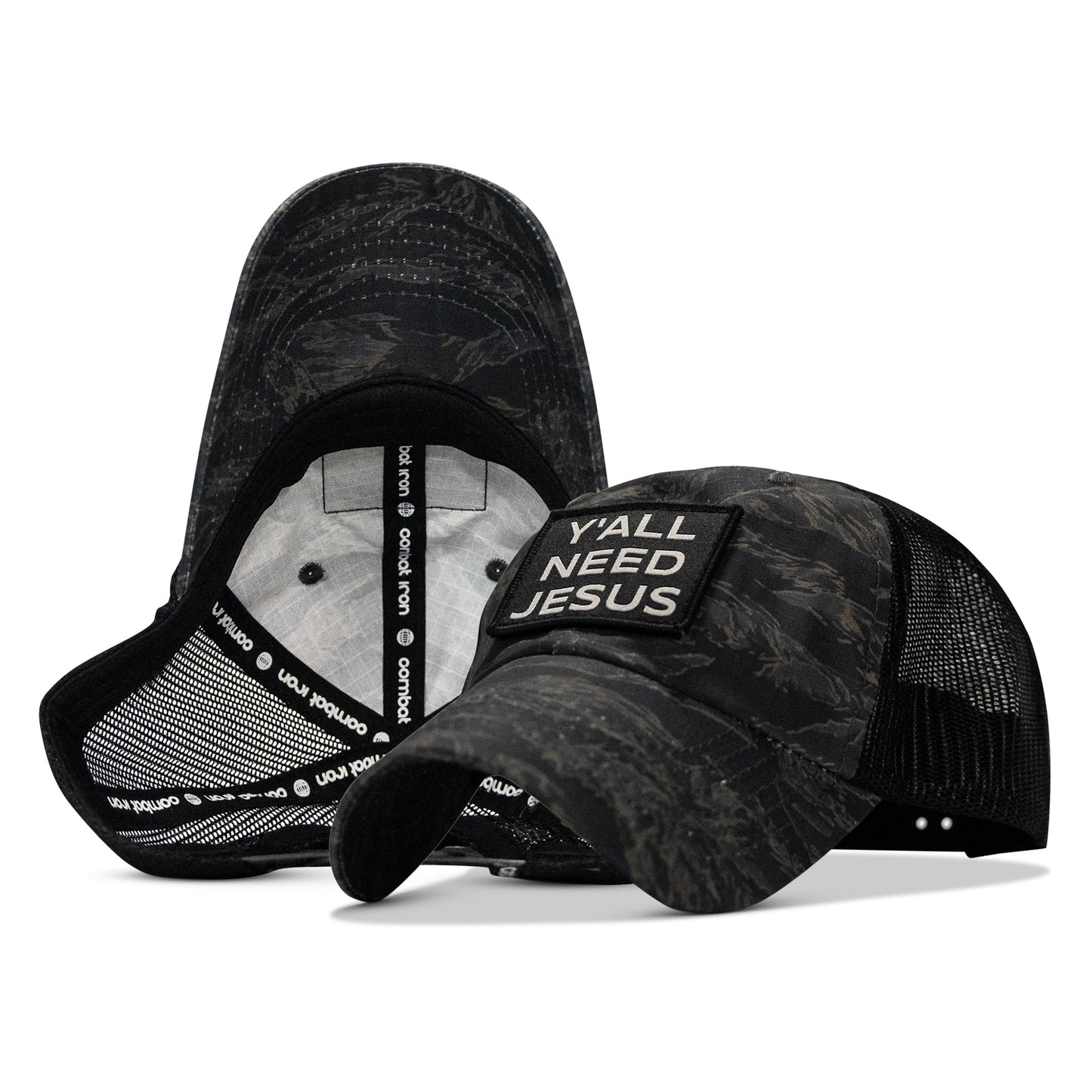 Y'all Need Jesus Patch Tactical Ripstop Mesh Snapback Hat