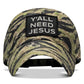 Y'all Need Jesus Patch Tactical Ripstop Mesh Snapback Hat