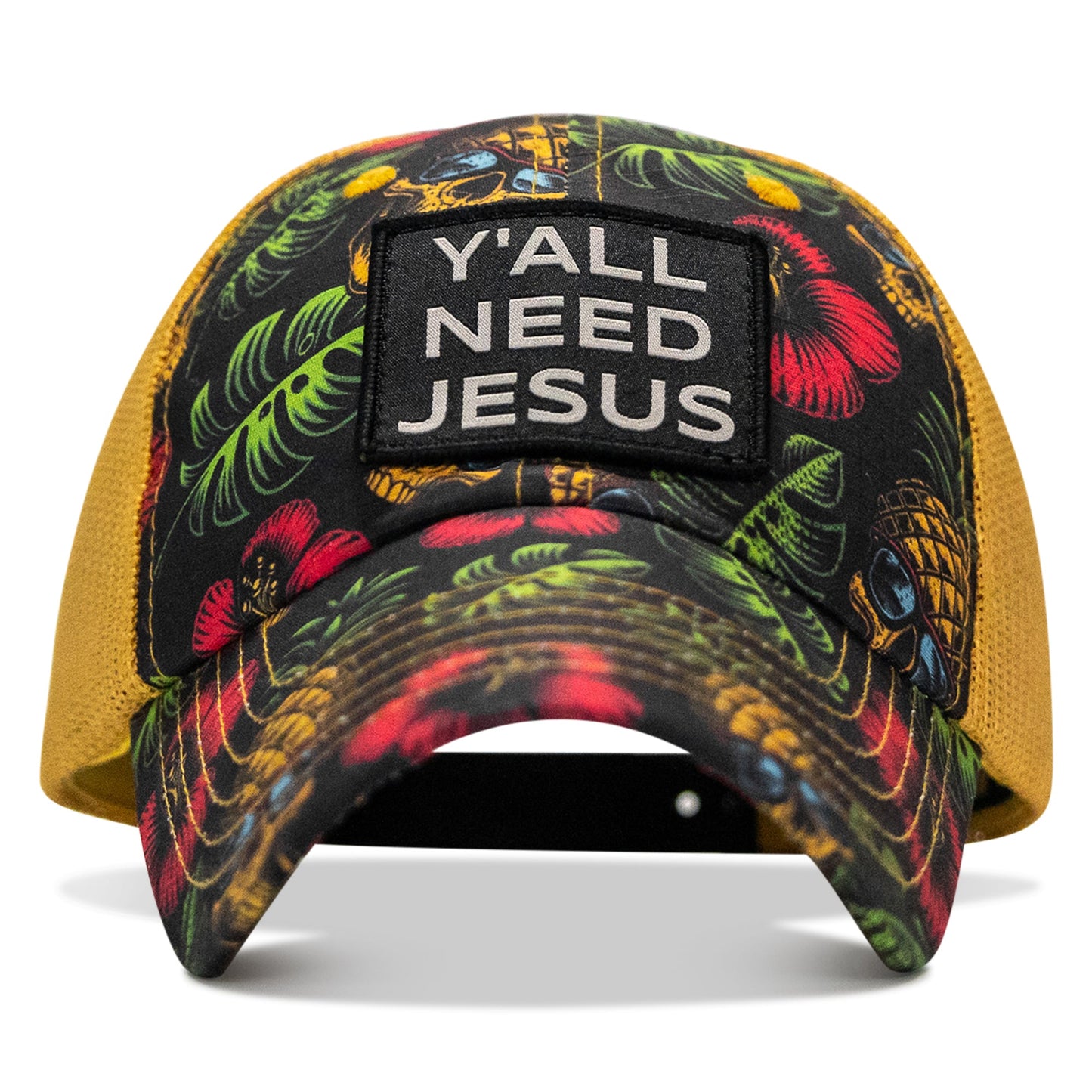 Y'all Need Jesus Patch Tactical Ripstop Mesh Snapback Hat