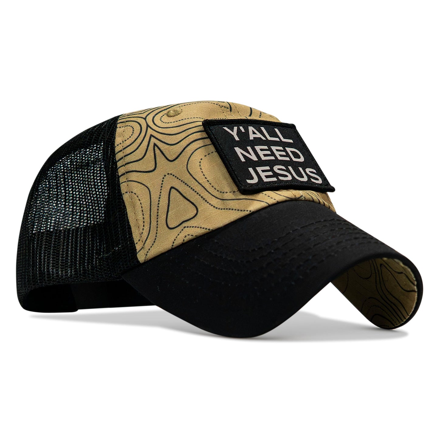 Y'all Need Jesus Patch Tactical Ripstop Mesh Snapback Hat