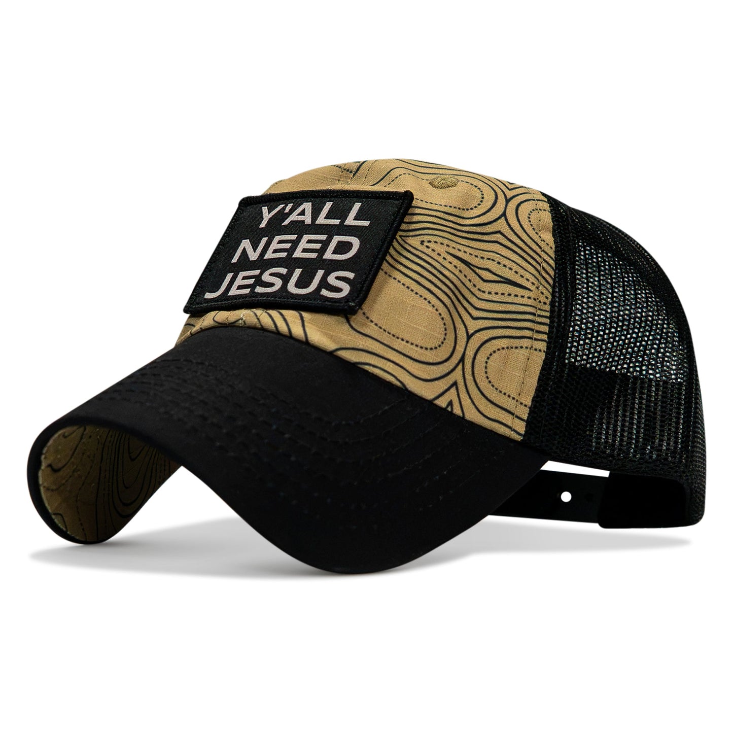 Y'all Need Jesus Patch Tactical Ripstop Mesh Snapback Hat
