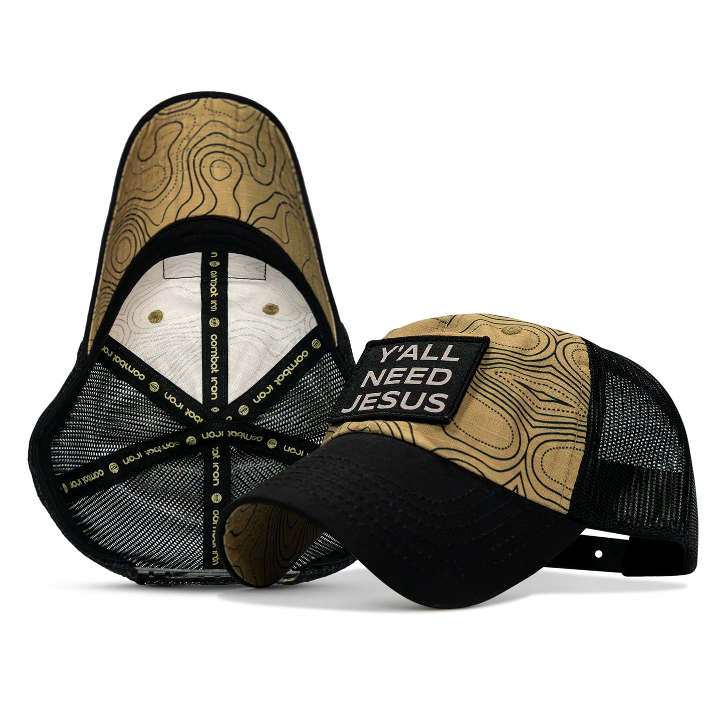 Y'all Need Jesus Patch Tactical Ripstop Mesh Snapback Hat