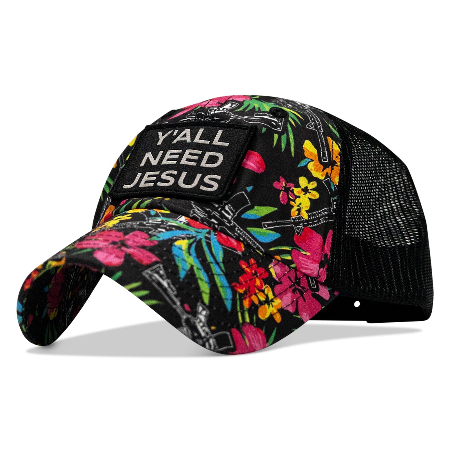 Y'all Need Jesus Patch Tactical Ripstop Mesh Snapback Hat