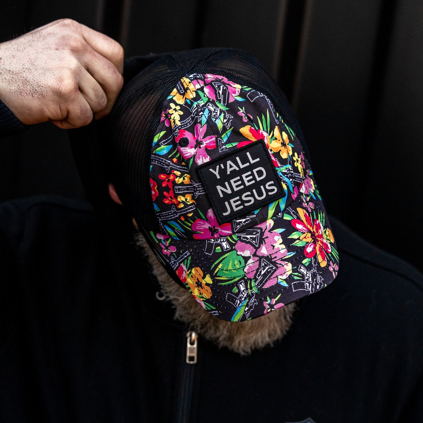 Y'all Need Jesus Patch Tactical Ripstop Mesh Snapback Hat