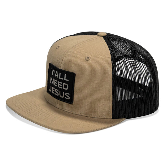 Y'all Need Jesus Patch Flatbill Hat