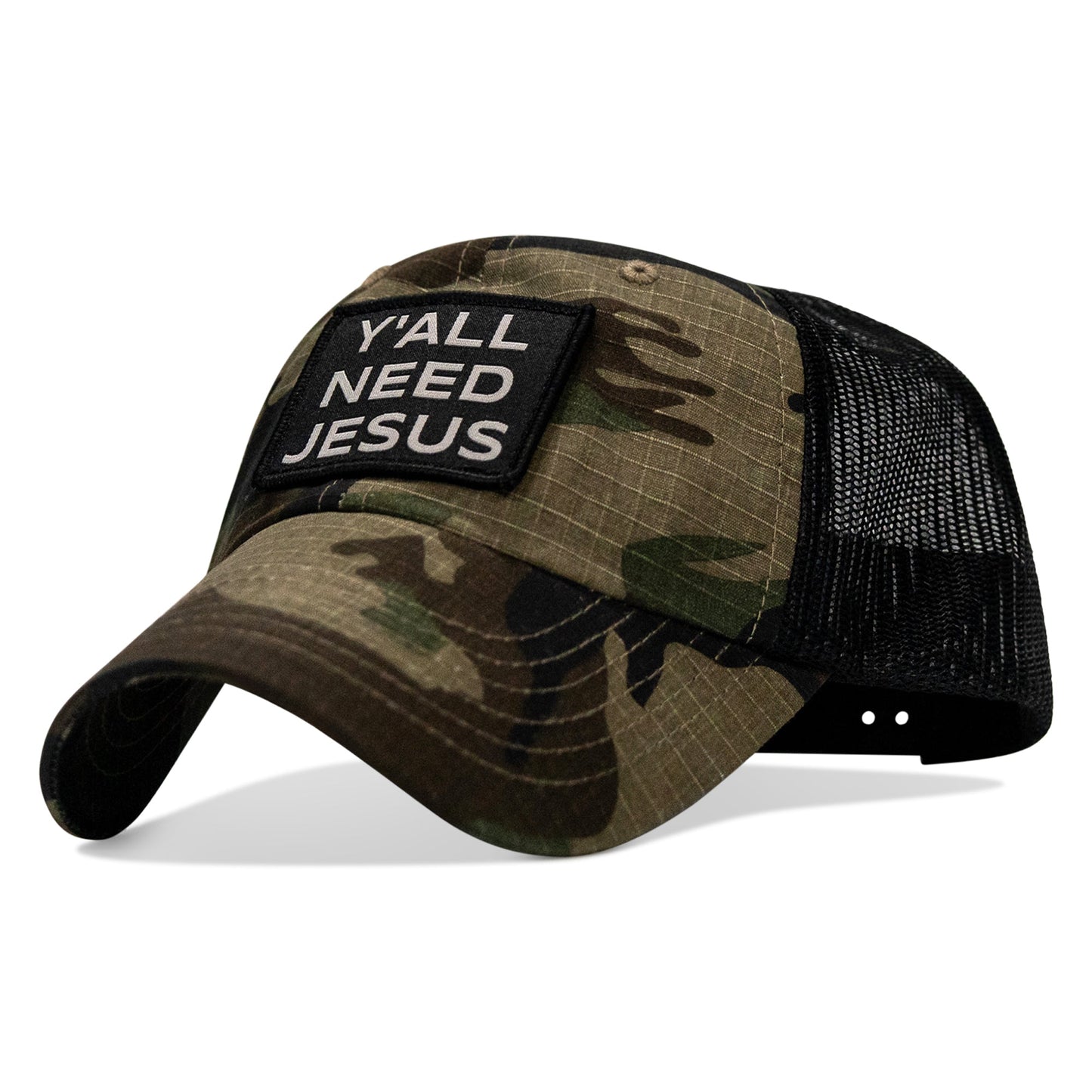 Y'all Need Jesus Patch Tactical Ripstop Mesh Snapback Hat