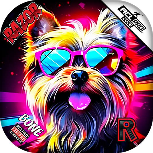 Bone | Yorkie | ACL PRO Razor Cornhole Bags