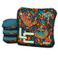 Calaca Fiesta Ribbons Cornhole Bags - Multiple Series - Set of 4