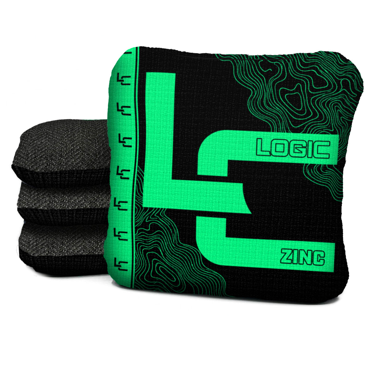 Contour Black Glow Cornhole Bags - Multiple Series - Set of 4