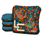 Calaca Fiesta Ribbons Cornhole Bags - Multiple Series - Set of 4