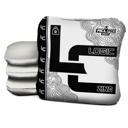 Contour White Black Cornhole Bags - Multiple Series - Set of 4