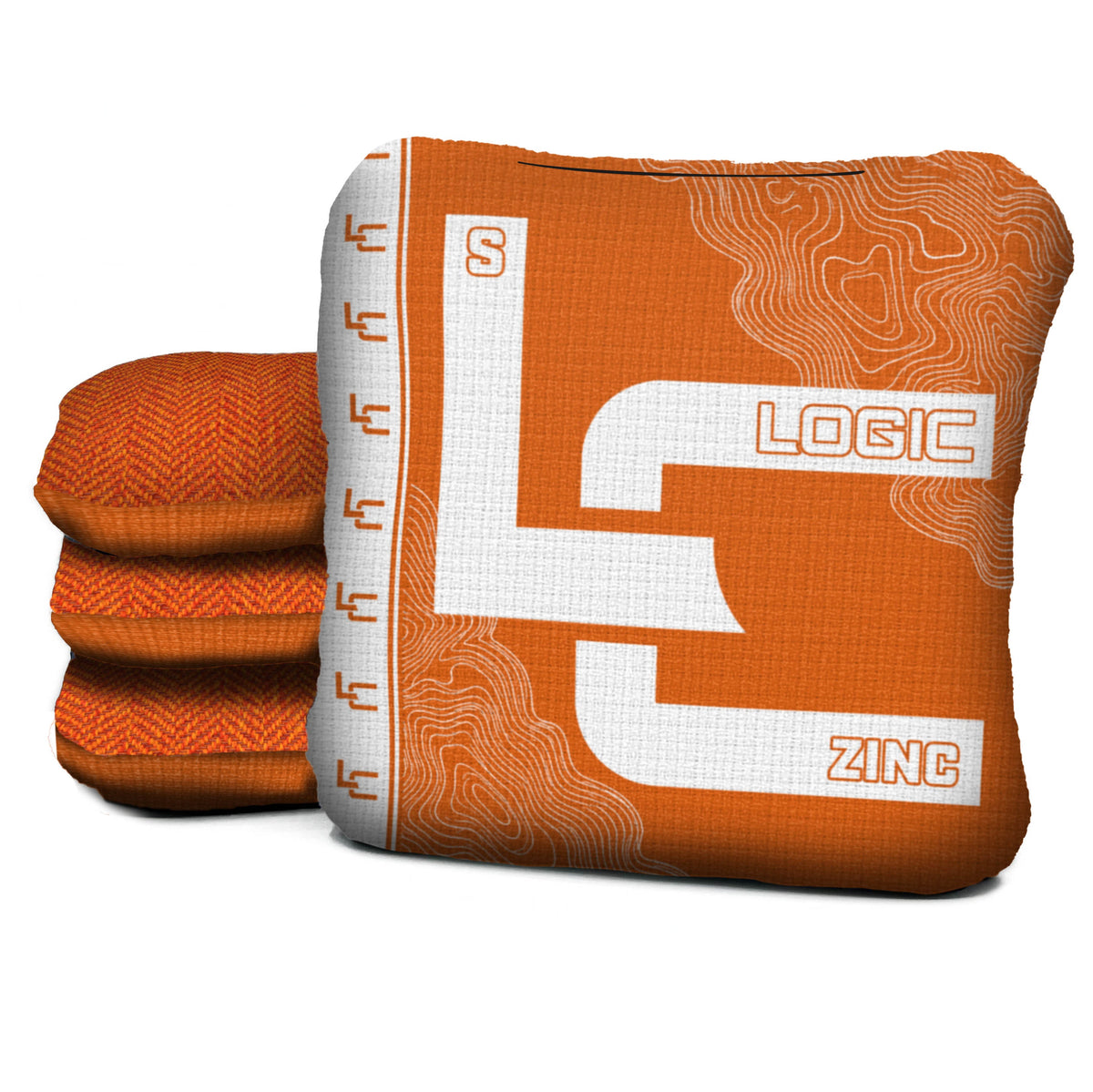 Contour Orange Cornhole Bags - Multiple Series - Set of 4