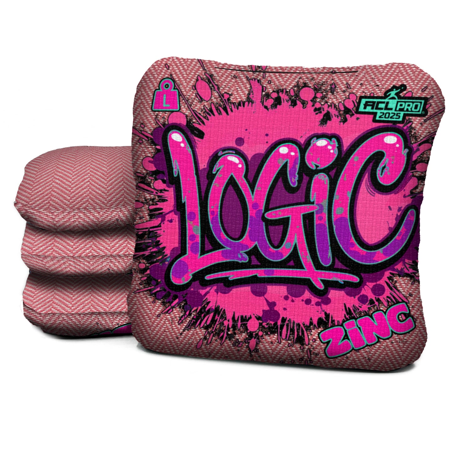Logic Cornhole - Pink Graffiti - ZINC - 4.5/9 Speeds - ACL PRO