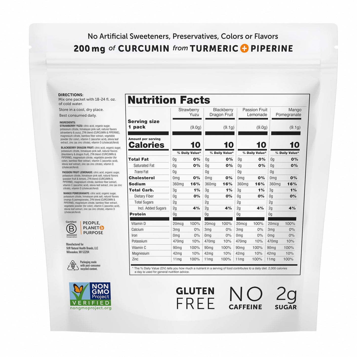 Turmeric Electrolyte Drink Mix - Variety Pack