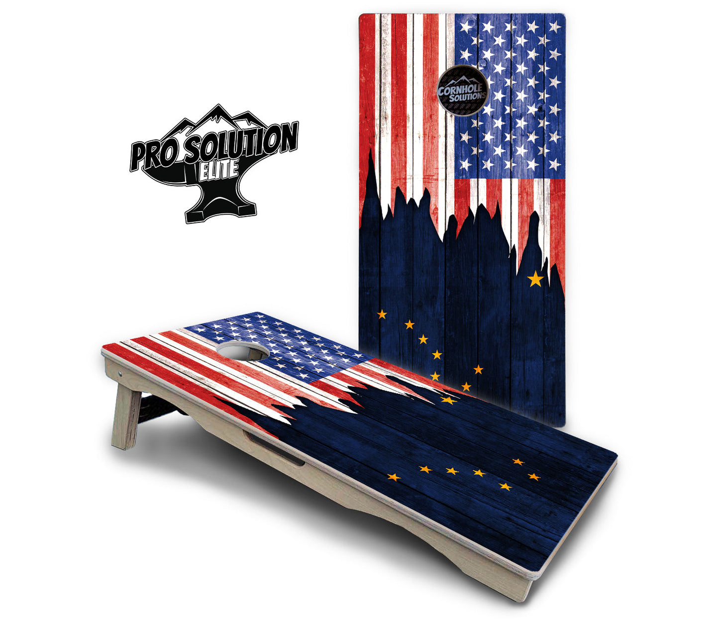 State Flag Designs Alabama to Georgia Cornhole Boards - Pro Solution Elite Series