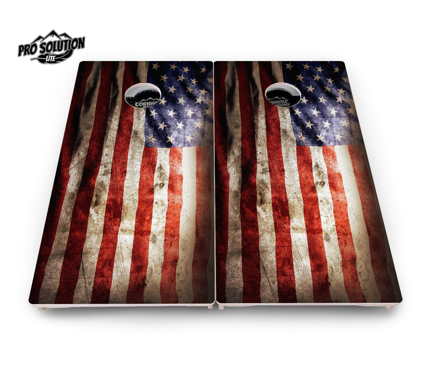 American Flag Cornhole Boards - Pro Solution Lite Series