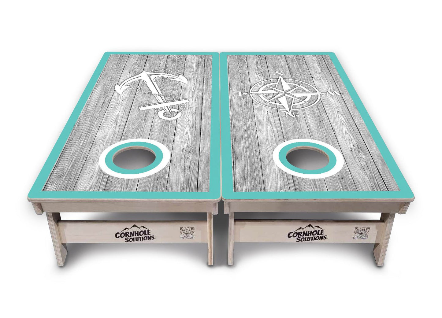 Anchor & Compass Cornhole Boards – Tournament Series