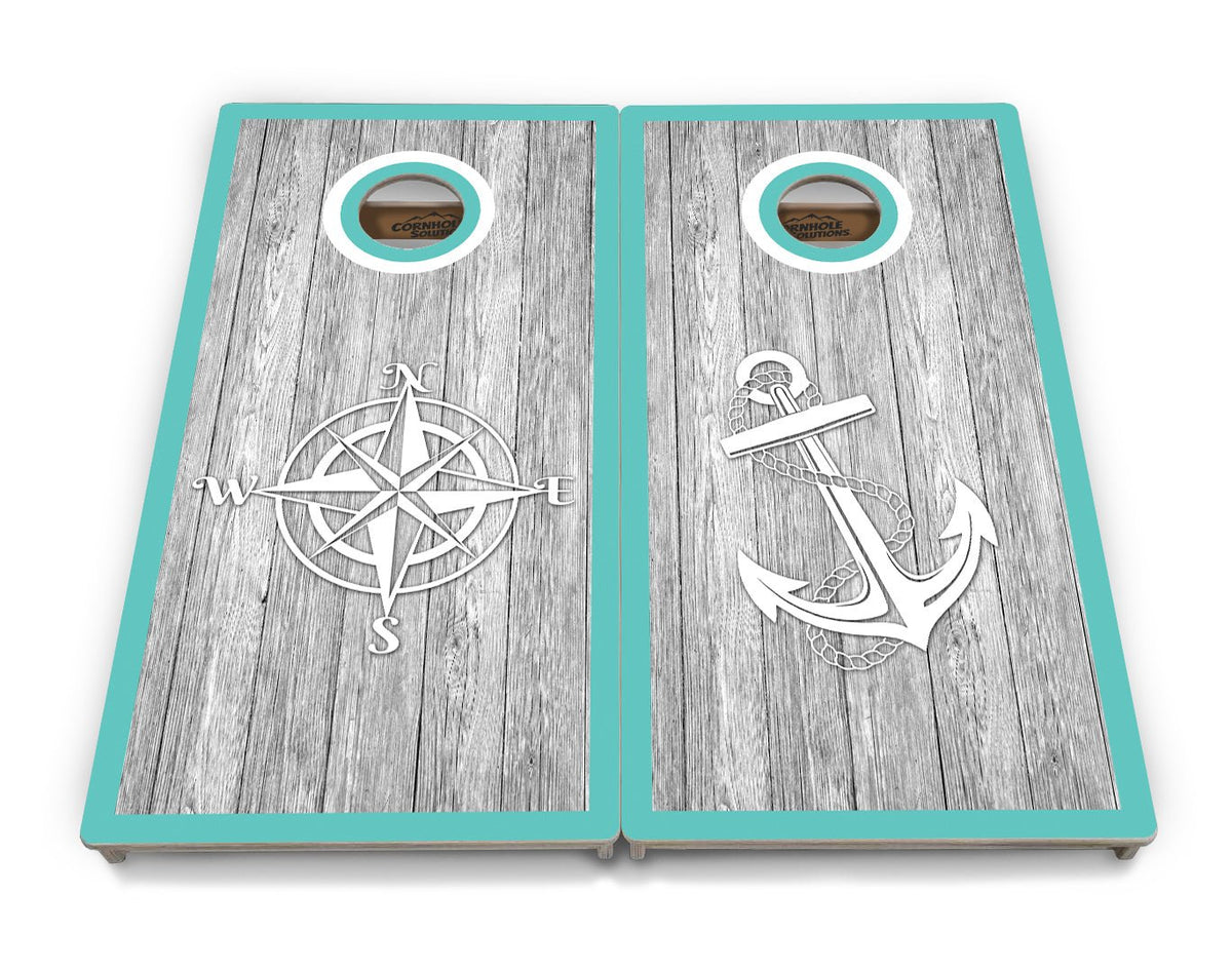 Anchor & Compass Cornhole Boards – Tournament Series