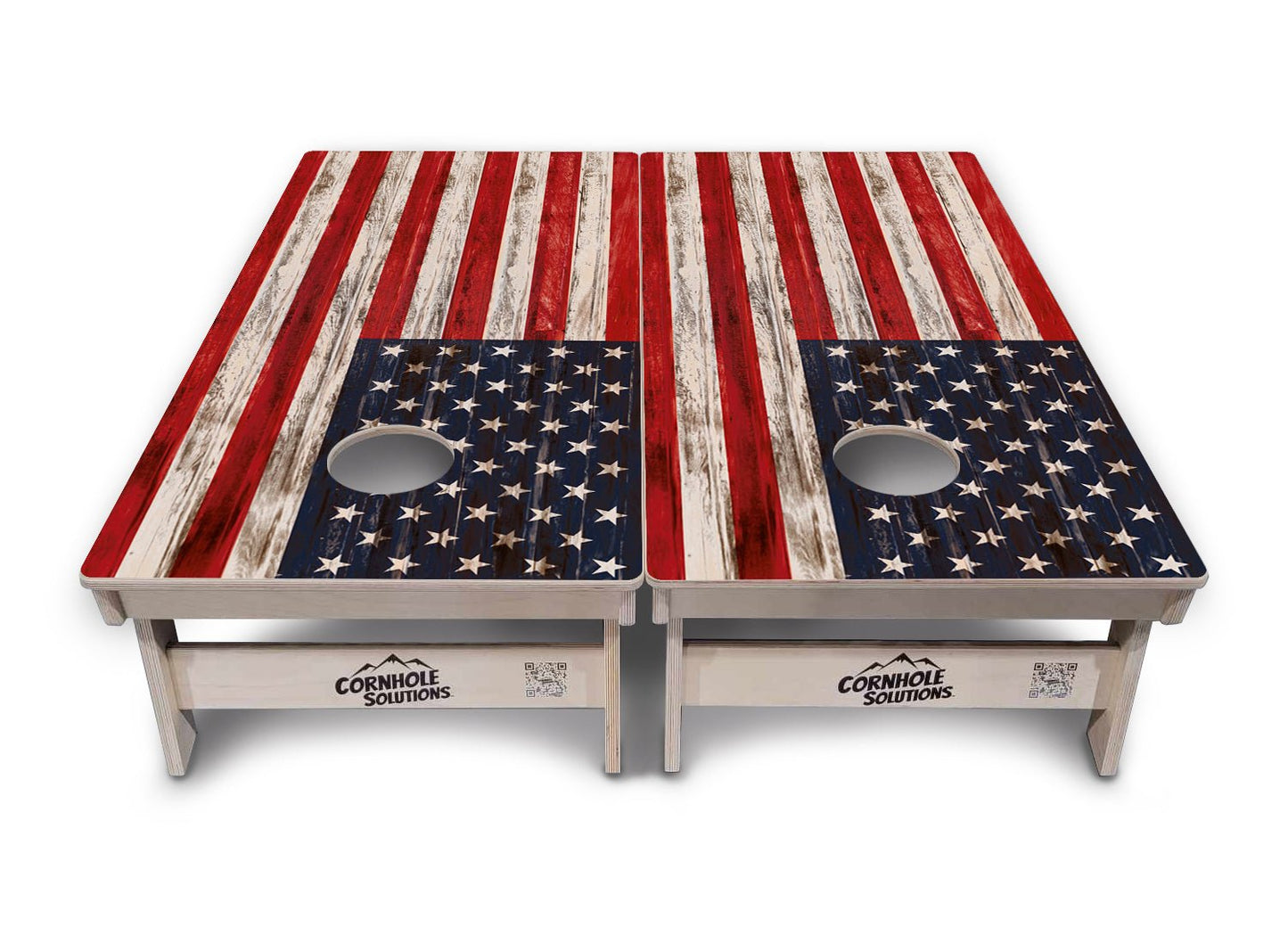 Antique Flag Cornhole Boards - Tournament Series