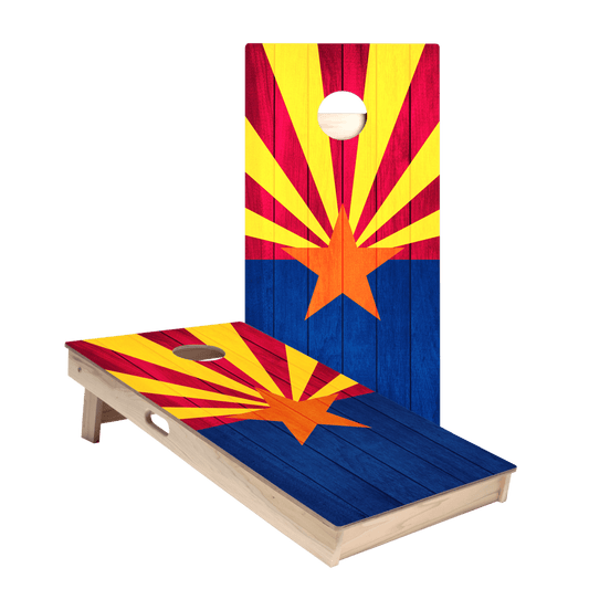Arizona Flag Star Cornhole Boards