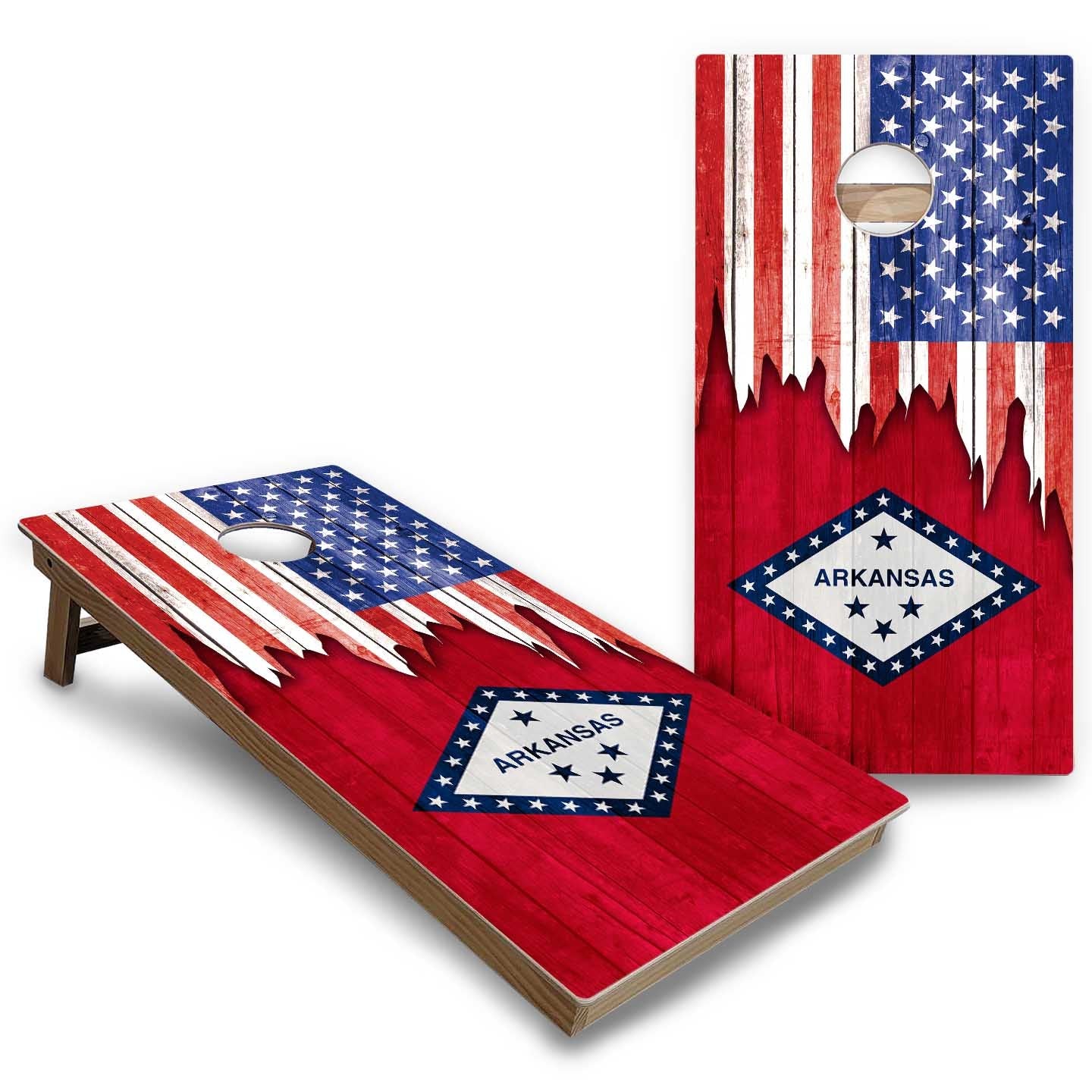 State Flags Alabama to Georgia Cornhole Boards - Backyard Series