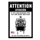 Attention You Are Being Watched Decal Sticker