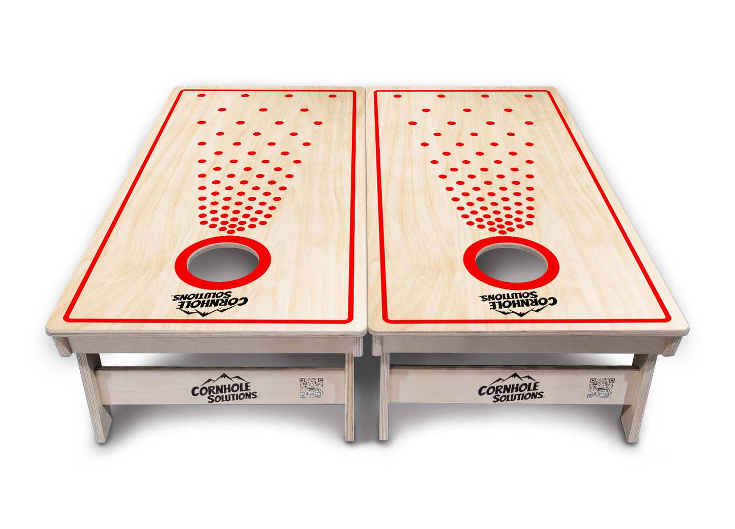 Pop Dots Red Cornhole Boards - Professional Tournament Series