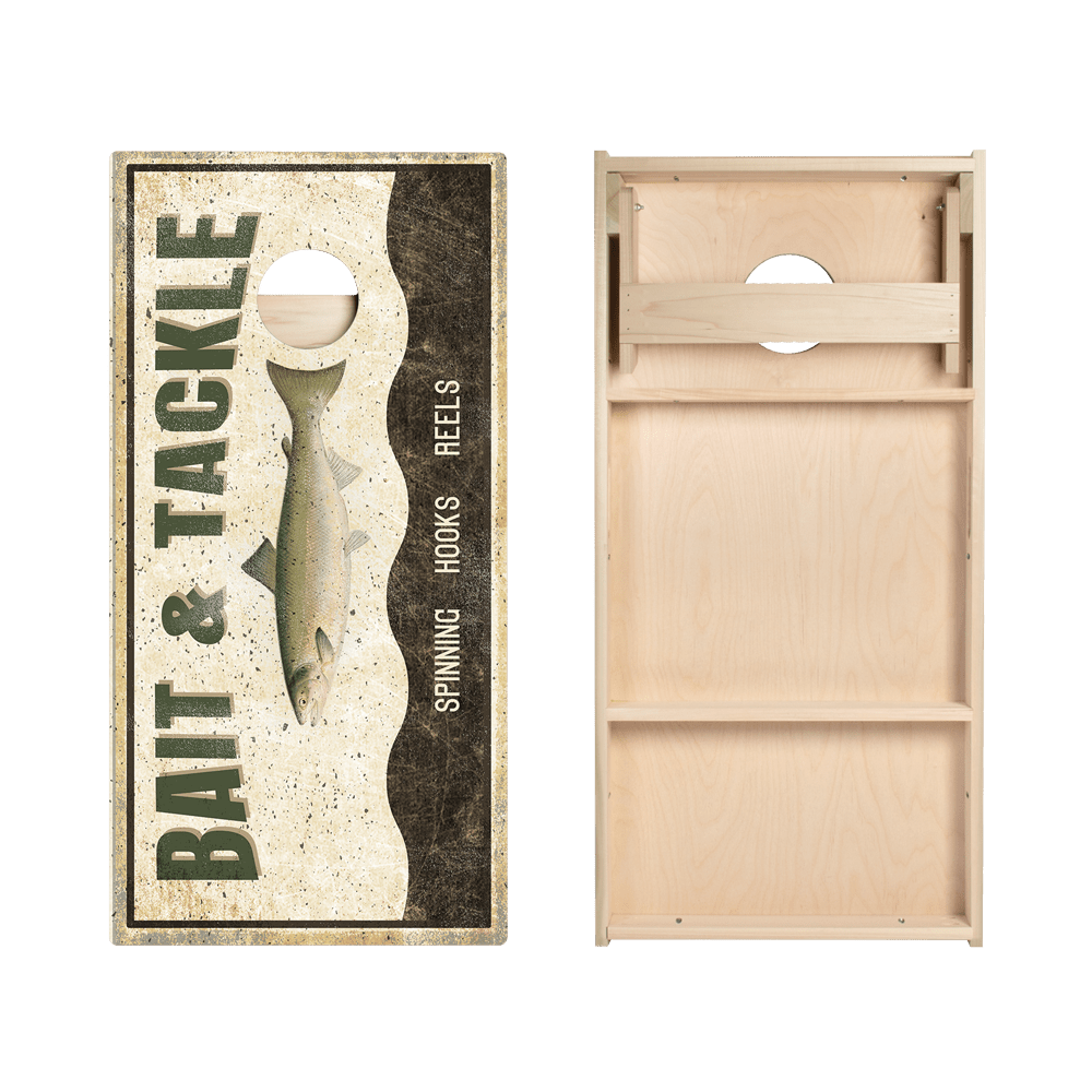 Bait And Tackle Star Cornhole Boards