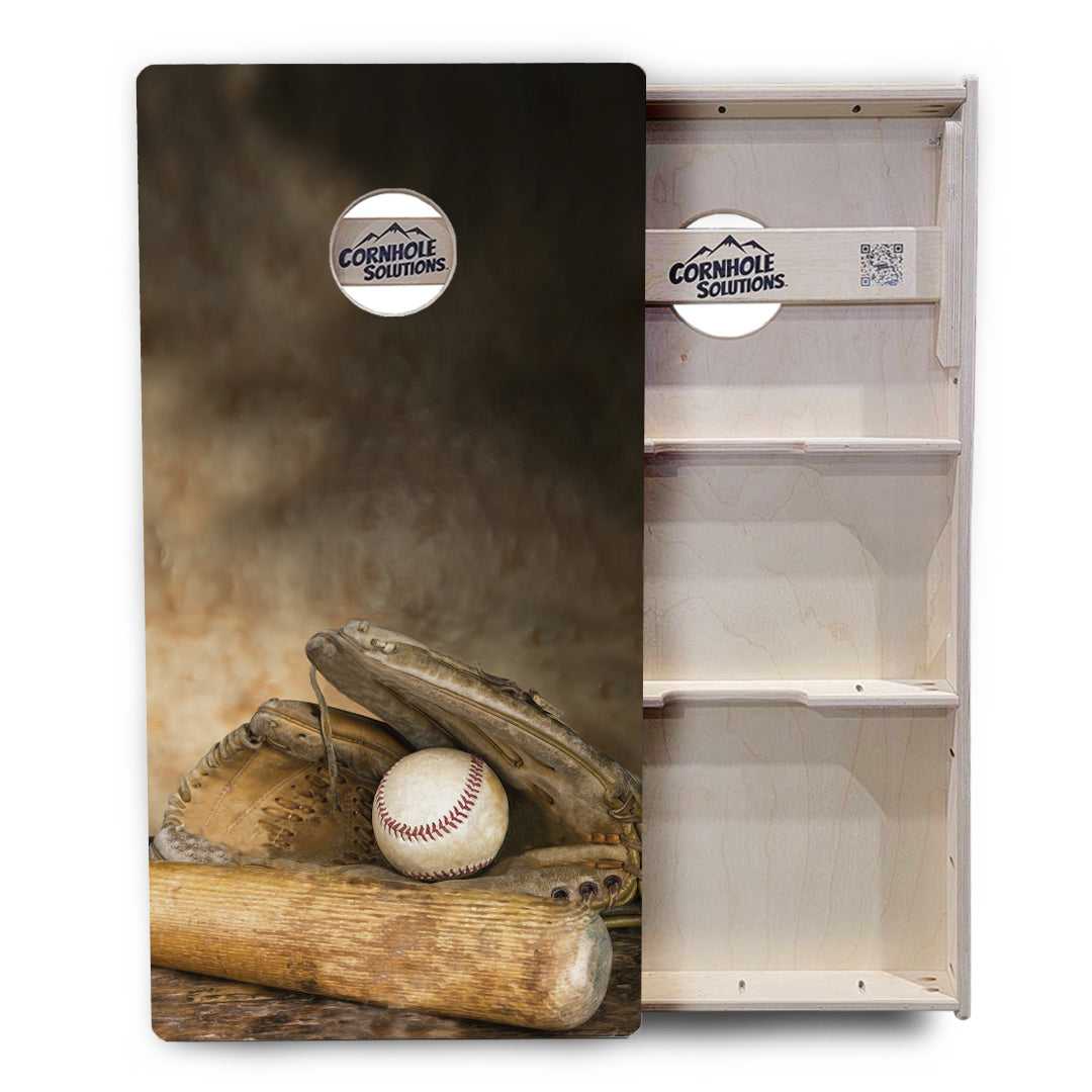 Worn Baseball Cornhole Boards - Professional Tournament Series