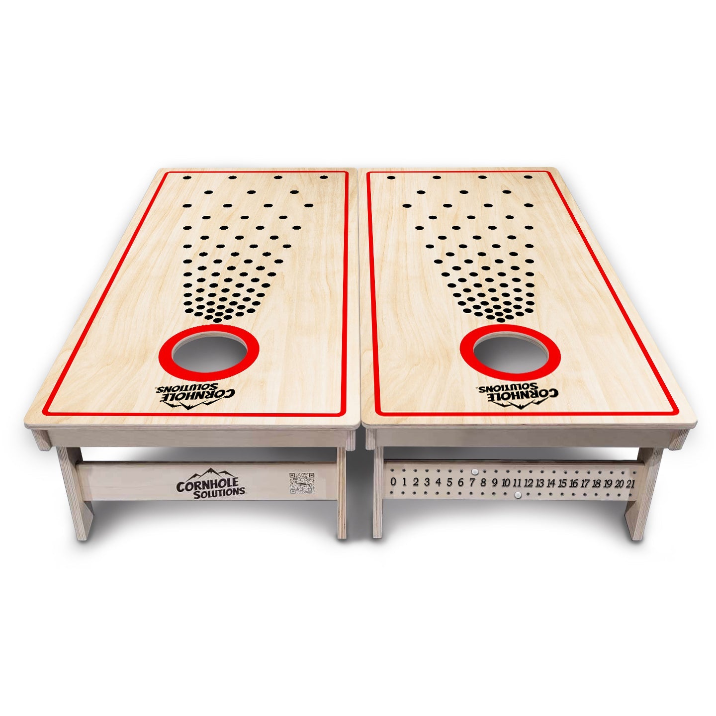 Pop Dots Black Cornhole Boards - Professional Tournament Series