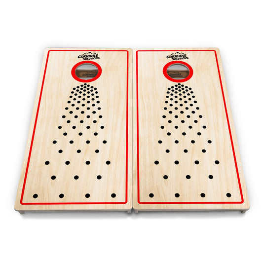 Pop Dots Black Cornhole Boards - Professional Tournament Series