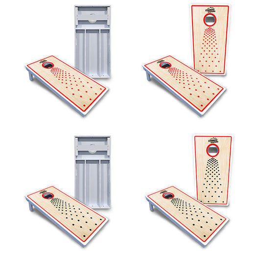 Basic Pop Dots CS Logo Cornhole Boards - All Weather Series
