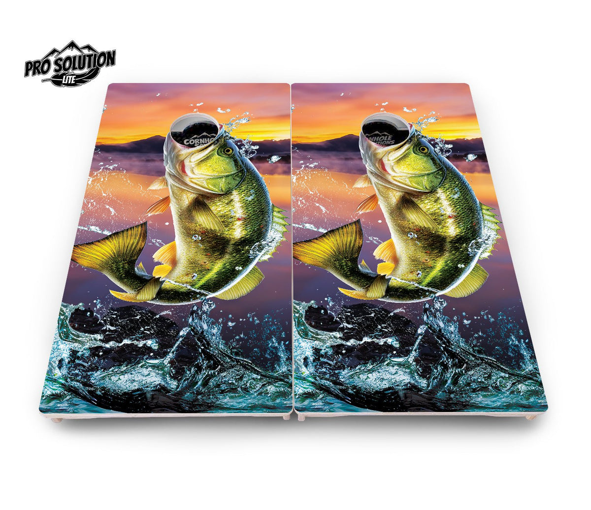 Bass Hole Cornhole Boards – Pro Lite or Pro Elite