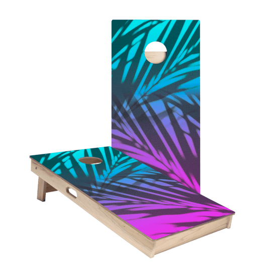 Beach Gradient Blue Star Cornhole Boards