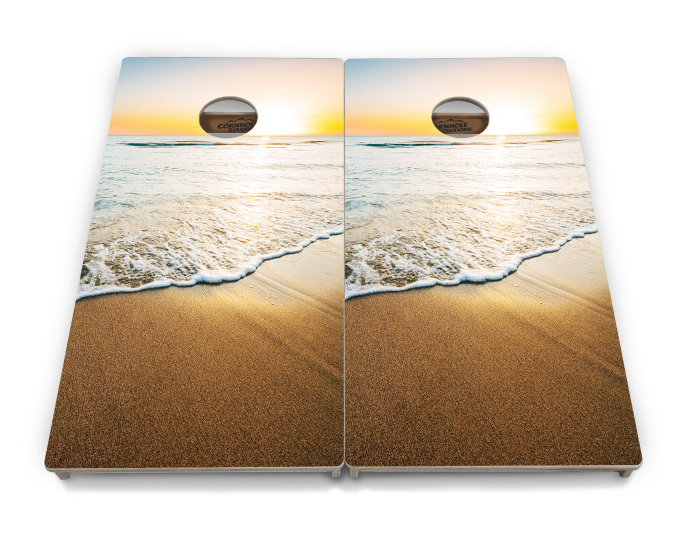 Beach Sunset Cornhole Boards - Professional Tournament Series