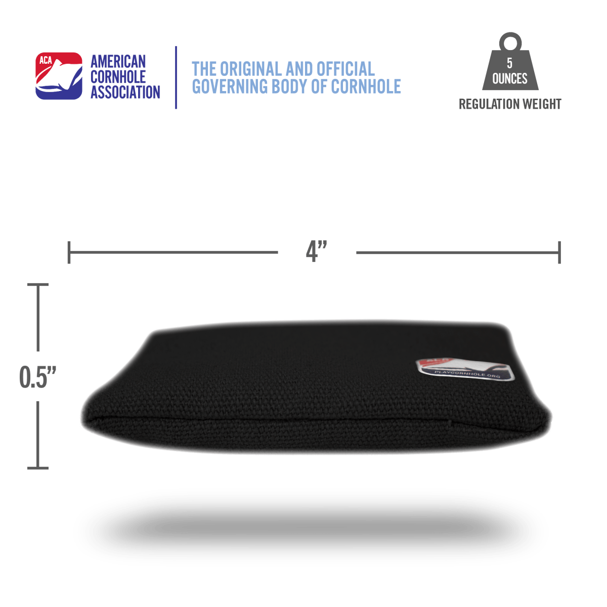 Black Daily 44x Cornhole Bags