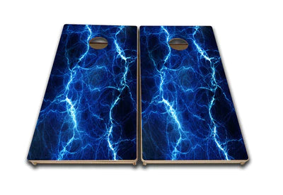 Tournament Quality Cornhole Boards - Blue Lightning