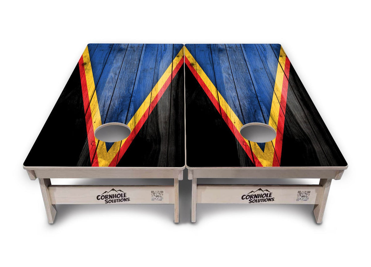 Team Color Triangle Cornhole Boards – Tournament Series