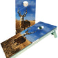 Whitetail Buck In Field Cornhole Boards