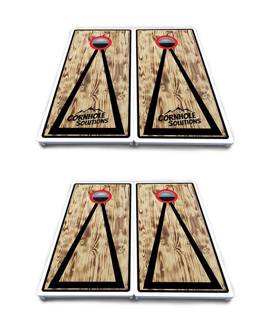 Burnt Triangle Cornhole Boards - All Weather Series